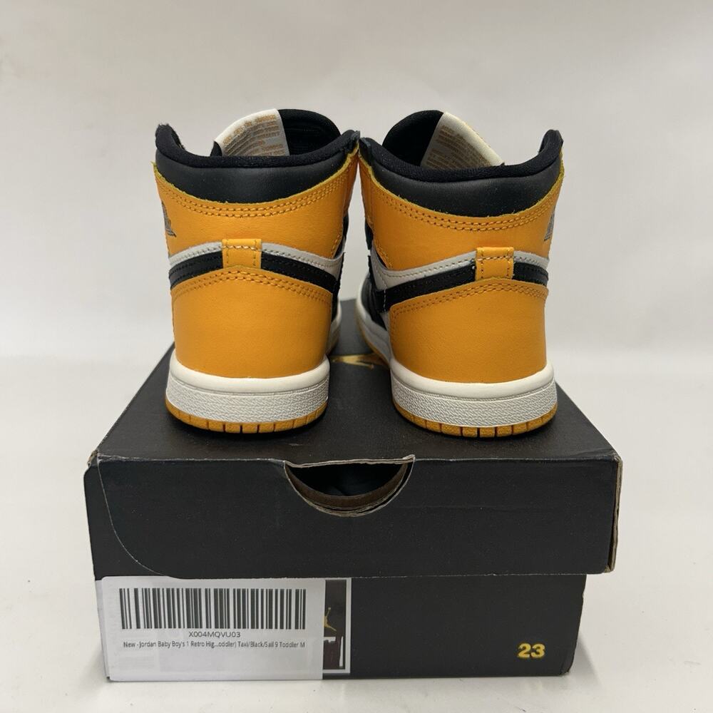 Nike Air Jordan 1 Retro High OG TD “Taxi/Yellow Toe” - Picture 4 of 6